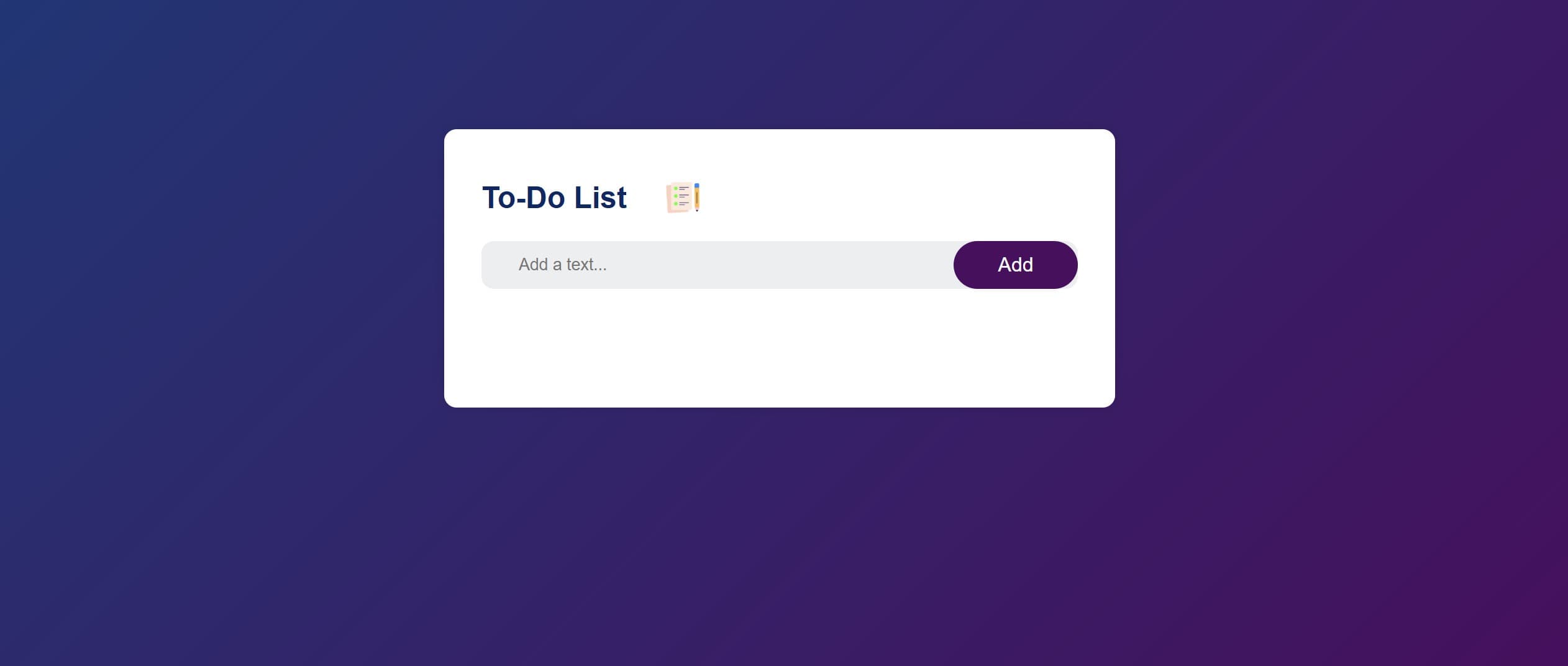 To-Do List Application